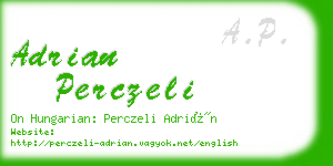 adrian perczeli business card